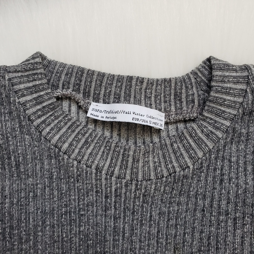 ๐Zara Trafaluc Ribbed Skater Dress - Picture 3 of 8